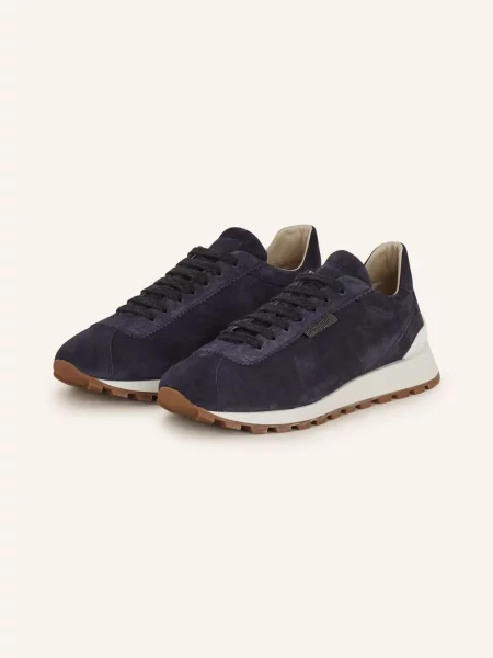 Brunello Cucinelli Sneakersy blau beżowe