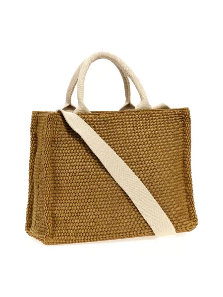 Torba plażowa Marni pleciona brązowa