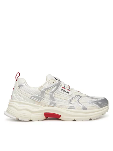 Sneakersy REPLAY białe