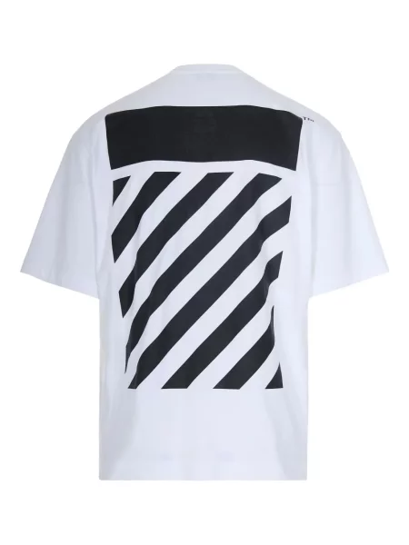 Tricou Off-white de flanelă scurt alb