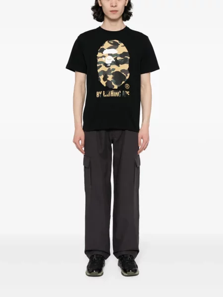 Raštuotas marškinėliai A Bathing Ape® juoda