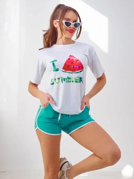 Kratke hlače Resti bela