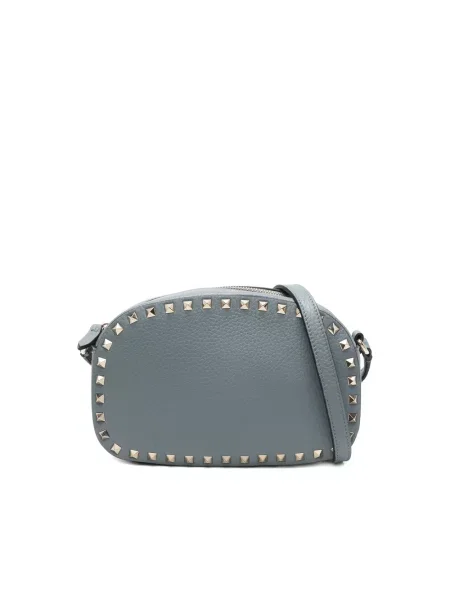 Torebka crossbody Valentino Garavani skórzana niebieska