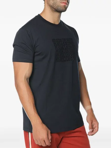 Tricou Armani Exchange cu imagine albastru