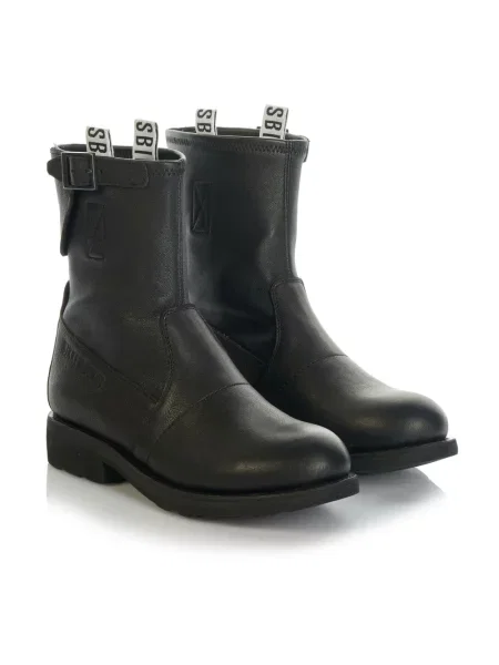 Botki Bikkembergs skórzane retro czarne
