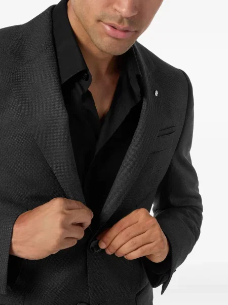 Sacou Billionaire cu broderie negru