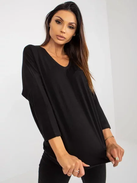 Bluză Fashionhunters negru