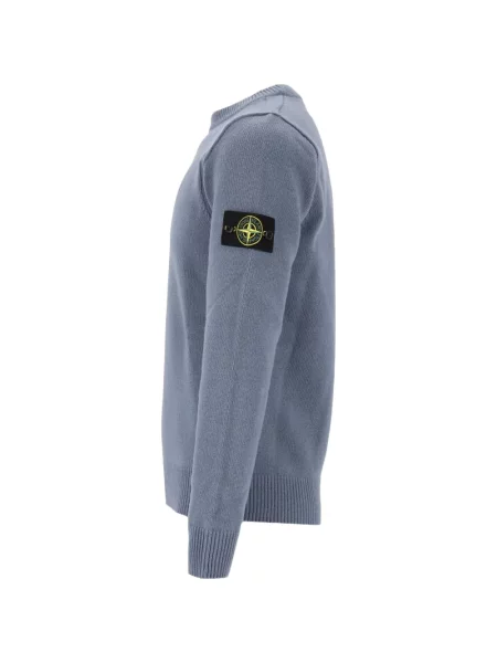 Pulover Stone Island cu strasuri albastru