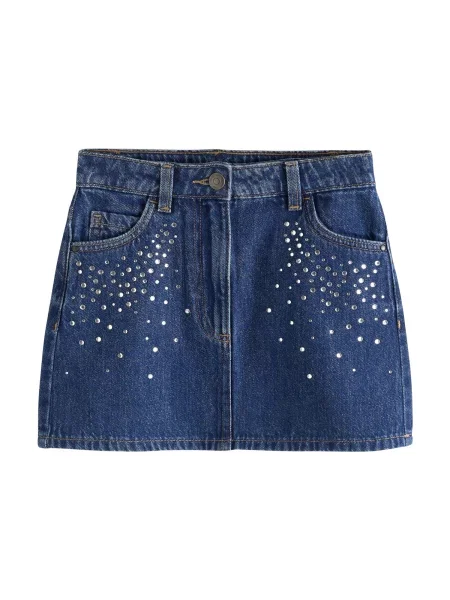 Next Fustă denim / argintiu albastru