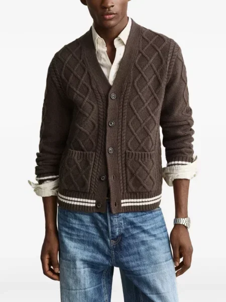 Cardigan Gant de lână maro