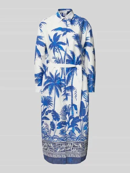 Sukienka midi z listwą guzikową na całej długości Emily Van Den Bergh