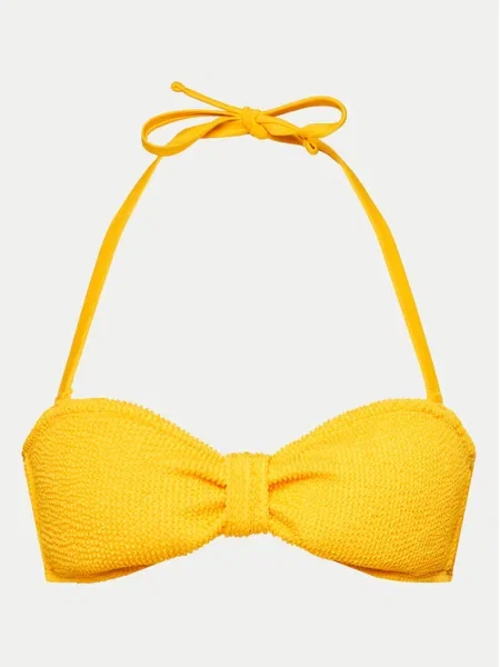 Hunkemöller Bikini felső Crinkle sárga