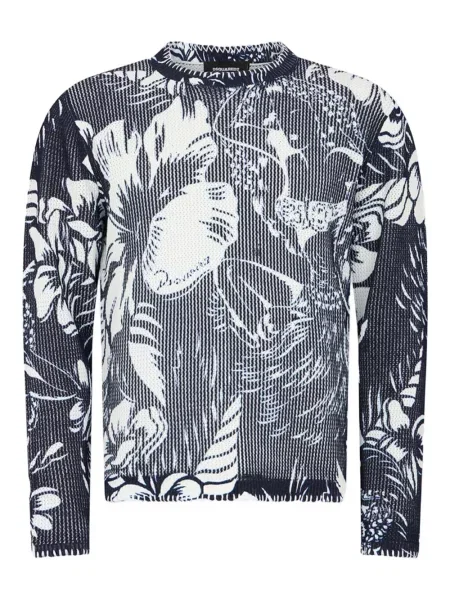 Пуловер Dsquared2 синьо