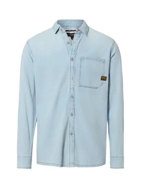 G-Star RAW koszula dżinsowa Asinart Denim Mężczyźni Regular Fit jednolity S niebieski