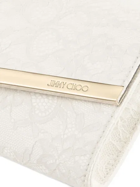 Colier Jimmy Choo cu model floral alb