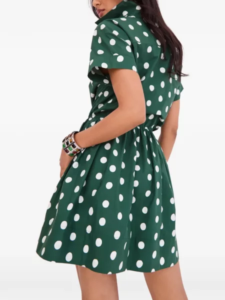 Rochie mini Cara Cara cu buline verde
