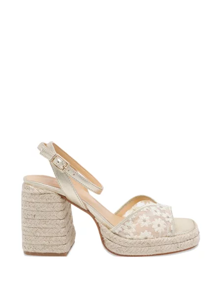 Sandale Castaner cu model floral cu imagine alb
