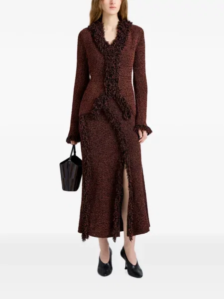 Top Proenza Schouler din jacard maro