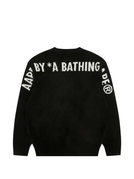 Cardigan Aape By A Bathing Ape cu autograf negru