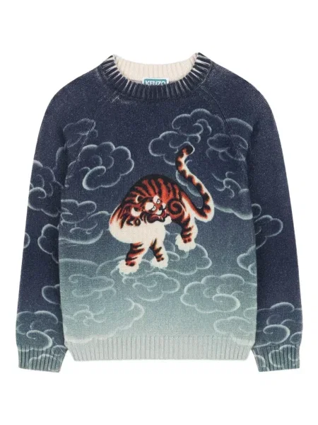 Sweter dziecięcy Kenzo niebieski