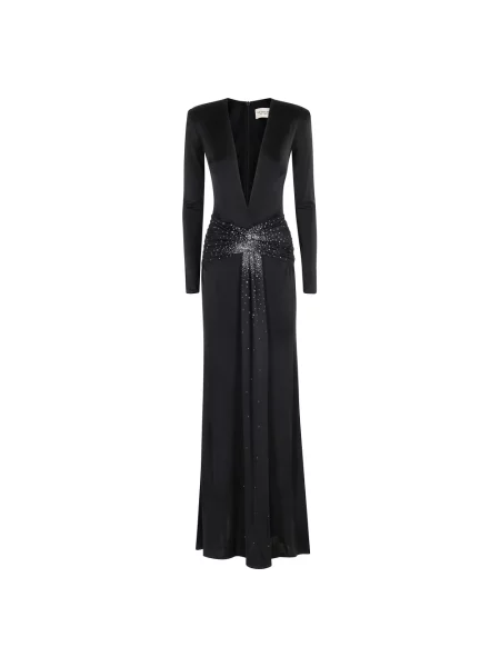 Maksi sukienka maxi The New Arrivals Ilkyaz Ozel garniturowa czarna