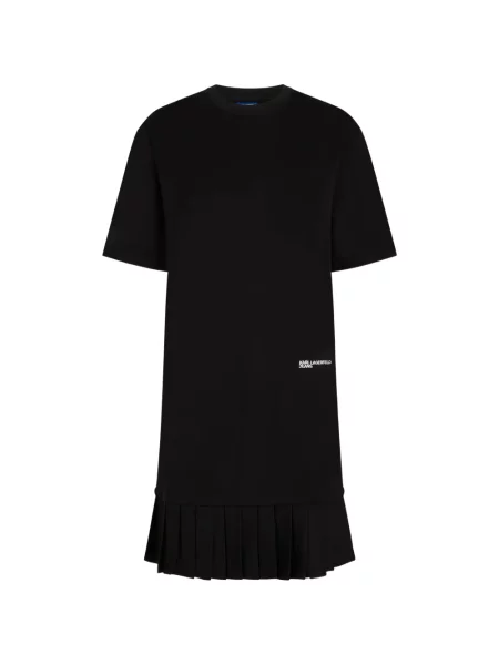 Scurt rochie din denim Karl Lagerfeld Jeans negru