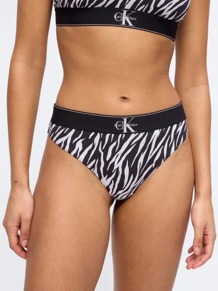 Calvin Klein Underwear Tanga negru alb