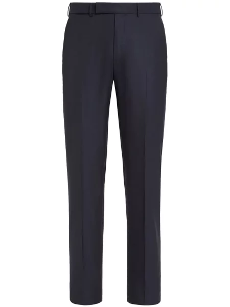 Pantaloni Zegna de lână albastru