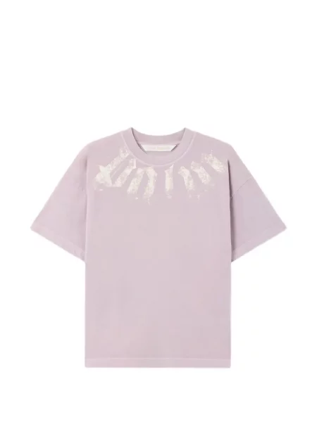 Tricou Palm Angels cu autograf violet