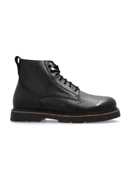 Botki Birkenstock skórzane czarne