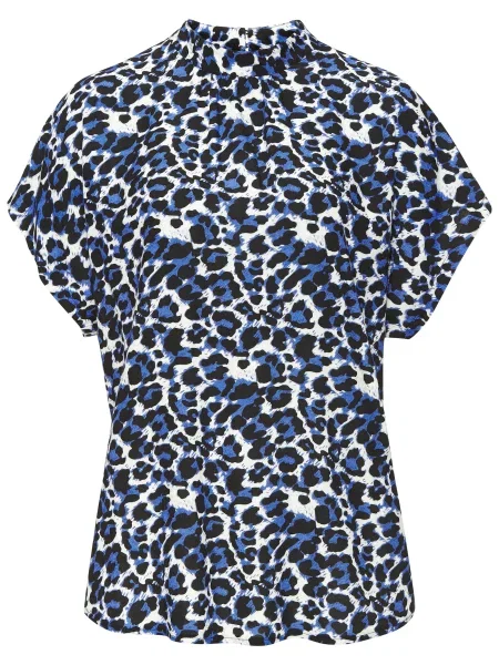 LASCANA Bluză albastru / negru alb
