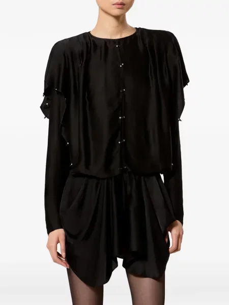 Rochie mini Marant Etoile cu volane negru