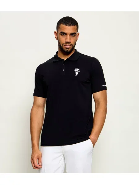 Tricou polo Karl Lagerfeld negru