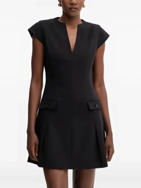 Sukienka mini Guess z dekoltem w serek czarna