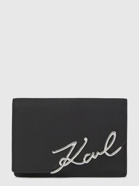 Karl Lagerfeld portofel de piele negru
