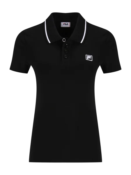 Polo Fila cu mâneci scurte negru