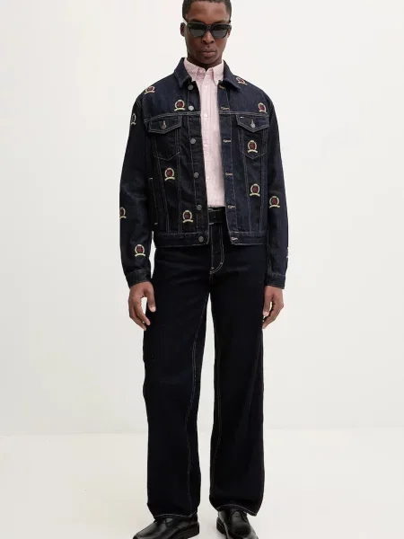 Τζιν μπουφάν Tommy Jeans ναυτικό μπλε