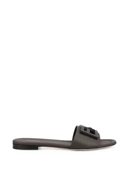 Sandale Fendi din piele maro