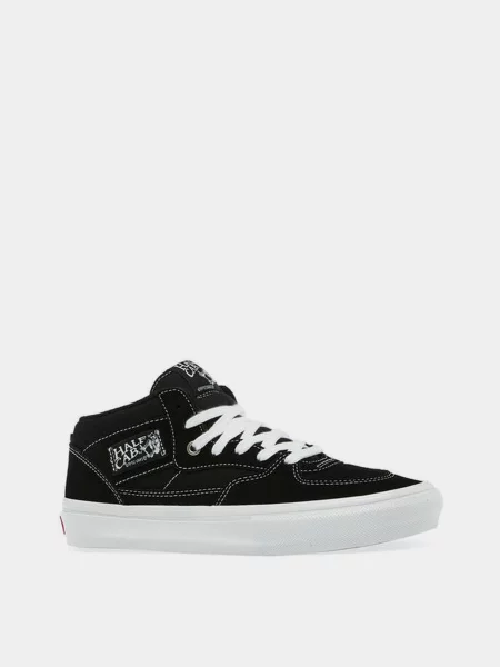 Кожаные кеды Vans черные