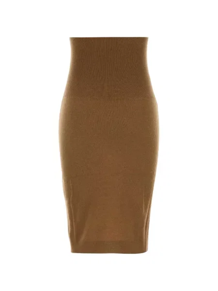 Fustă midi Stella Mccartney maro