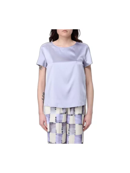 Bluzka Emporio Armani fioletowa