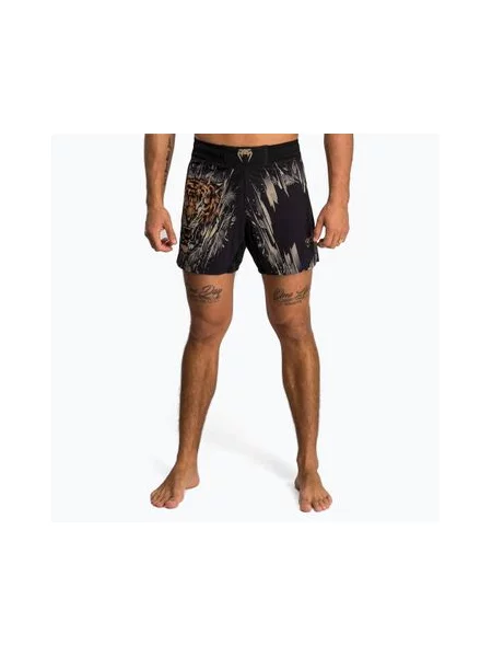 Тигровые спортивные шорты Venum черные