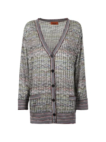 Cardigan Missoni cu paiete gri