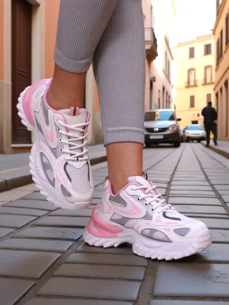 Sneakerși Resti alb