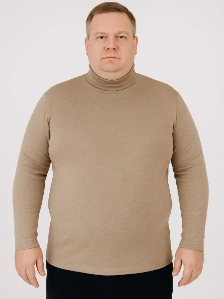 Водолазка KAZKOVA беж/меланж бавовна/еластан