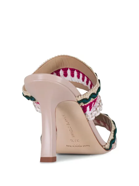Sandale Manolo Blahnik cu broderie
