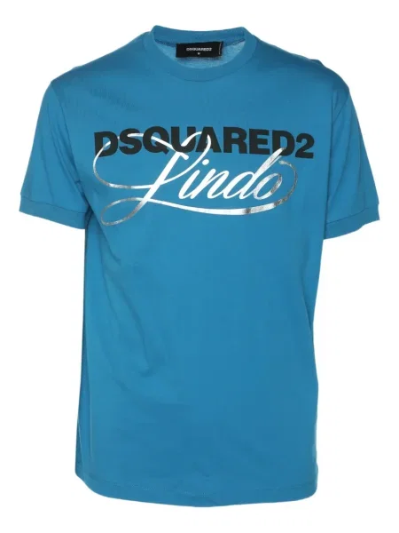 Tricou Dsquared2 cu imagine albastru
