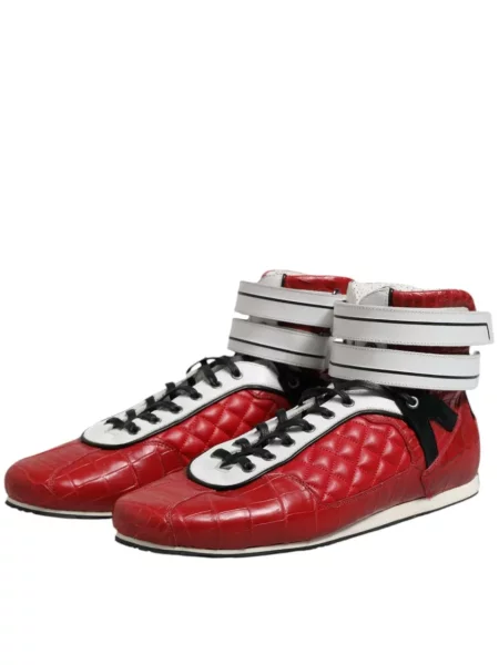 Sneakerși Dolce & Gabbana cu bretele roșu