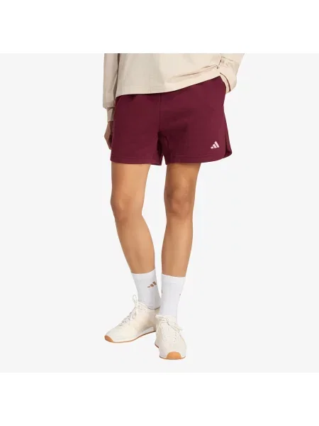 Pantaloni scurți adidas W Fl Short Maroon M roz
