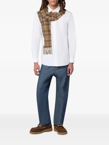 Cămașă Moschino din poplin alb
